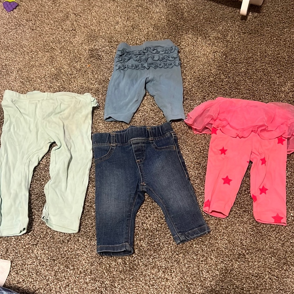 4 bottoms all 3-6 months